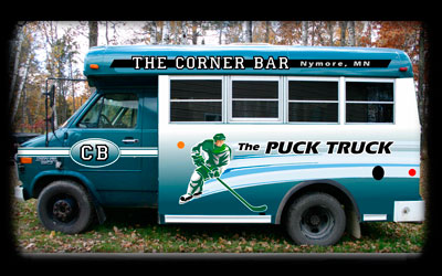 Our transport van, The Puck Truck!